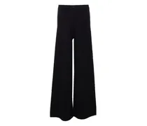 Weite Strickhose - Schwarz