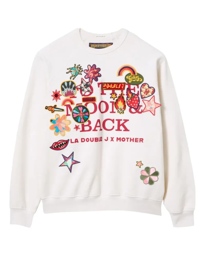 La DoubleJ x Mother Sweatshirt mit Logo-Print - Weiß Weiß
