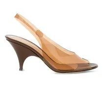 transparent slingback sandals - Braun