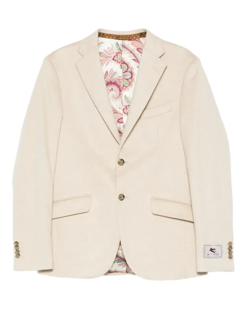Etro Jacke aus Kaschmir mit Paisley-Futter - Nude Nude