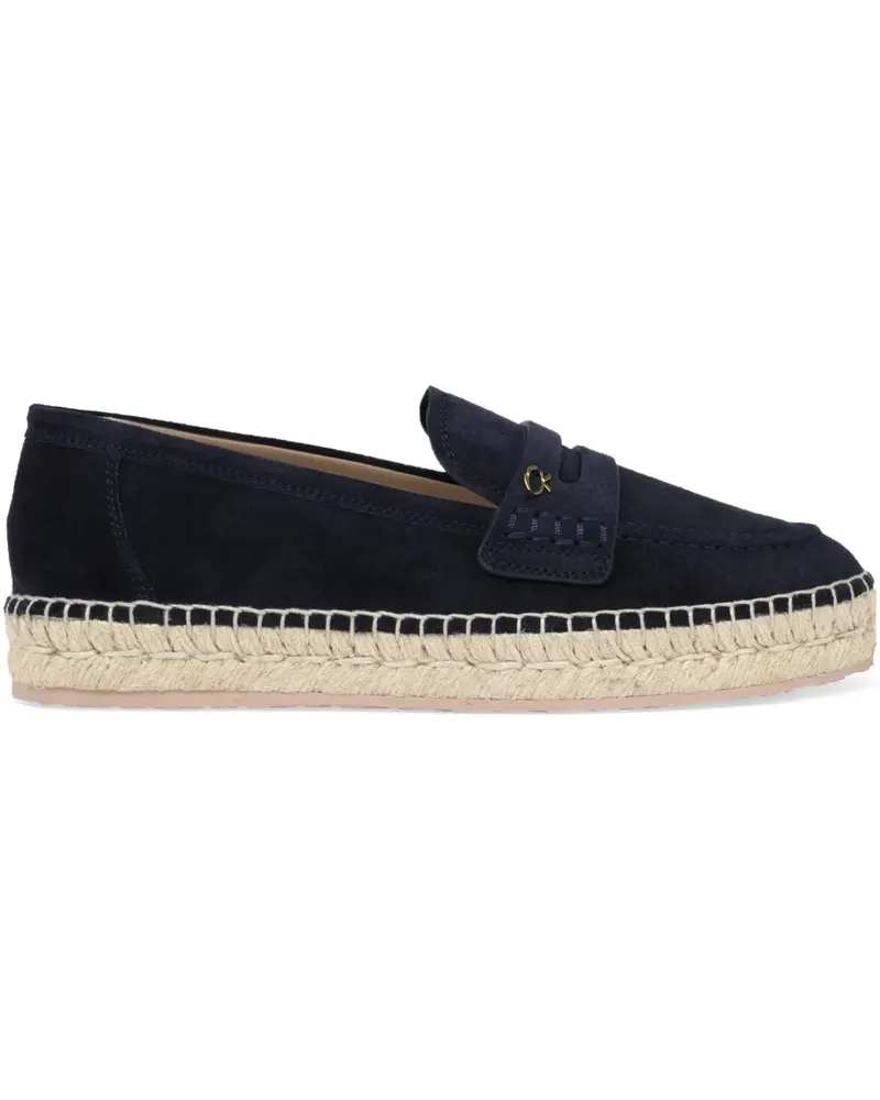 Gianvito Rossi Lido Espadrilles aus Wildleder Blau