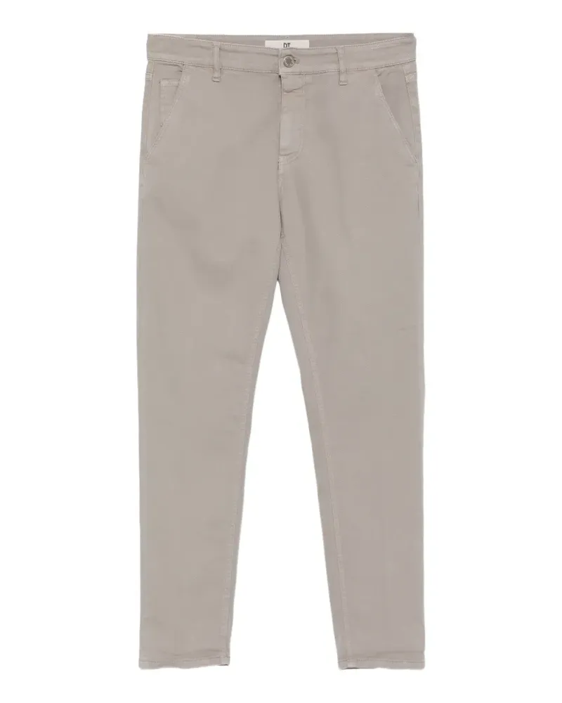 PT TORINO Tapered-Hose mit Logo-Patch - Nude Nude
