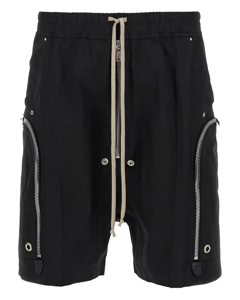 Rick Owens Bauhaus Shorts mit Reißverschlusstasche - Schwarz Schwarz