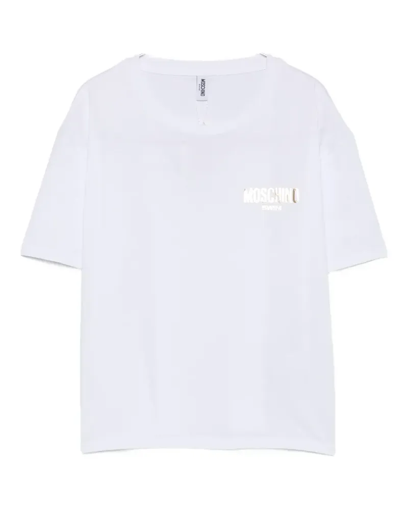 Moschino logo-print T-shirt - Weiß Weiß
