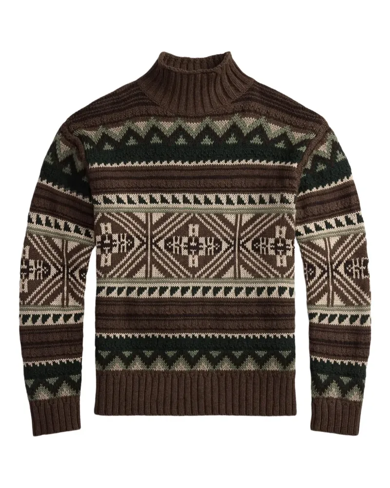 Ralph Lauren Geometrisch gemusterter Pullover - Braun Braun