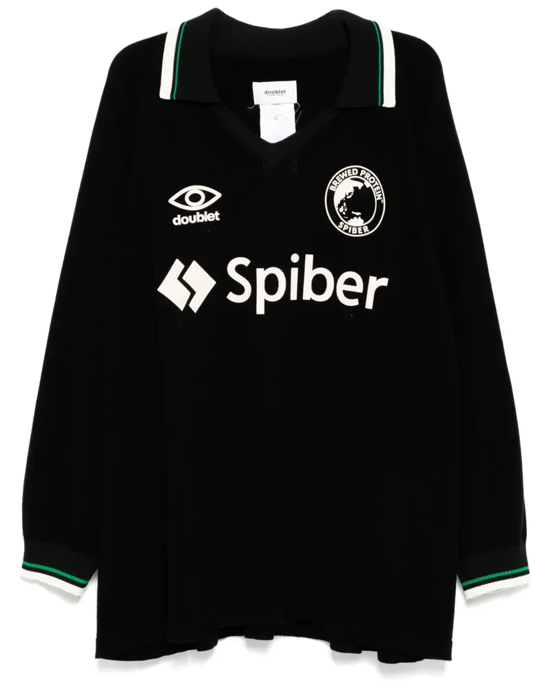 Doublet Team Spiber Pullover - Schwarz Schwarz