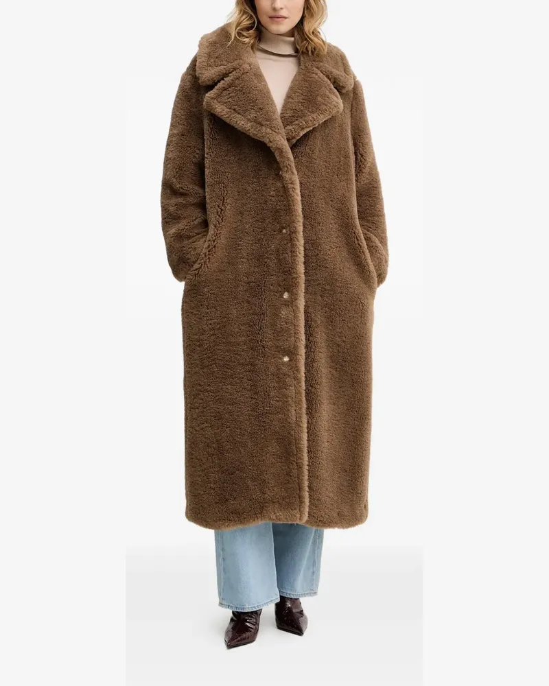 Guess Einreihiger Eugenie Mantel - Braun Braun