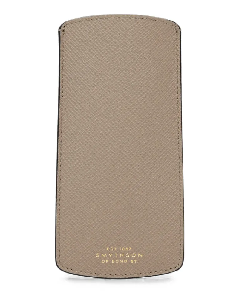 Smythson Brillenetui aus Leder - Nude Nude