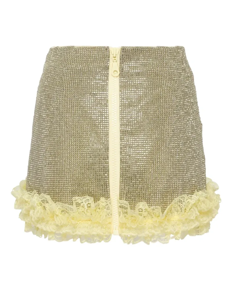 Self-Portrait Rock mit Reißverschluss - Gelb Gelb