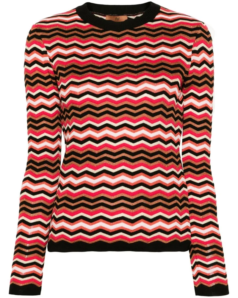 Missoni Pullover mit Zickzackmuster Schwarz