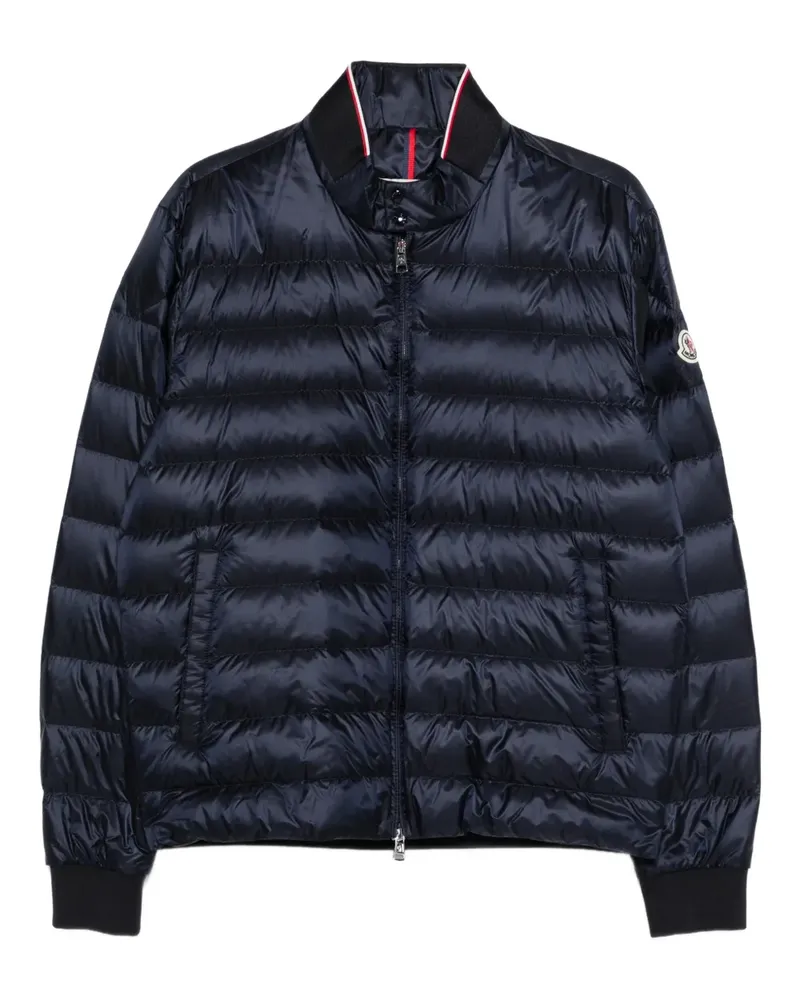Moncler Jacke mit Logo-Patch - Blau Blau