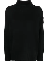 Yves Salomon Pullover mit Knöpfen Schwarz