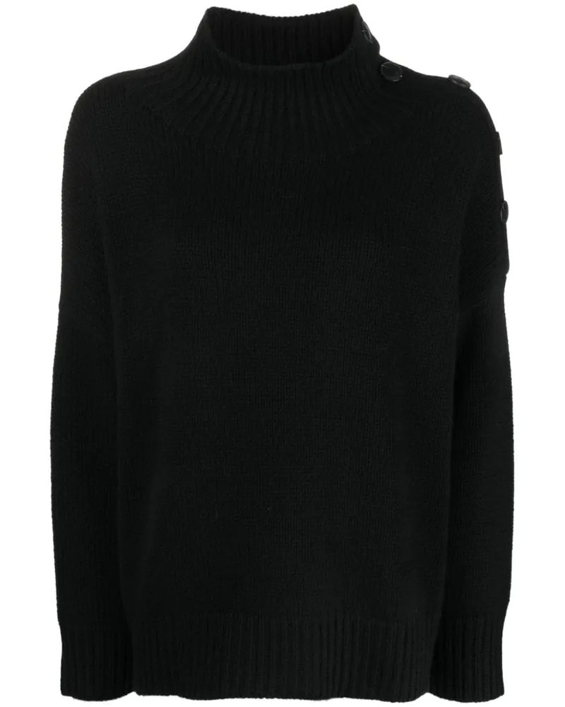 Yves Salomon Pullover mit Knöpfen - Schwarz Schwarz