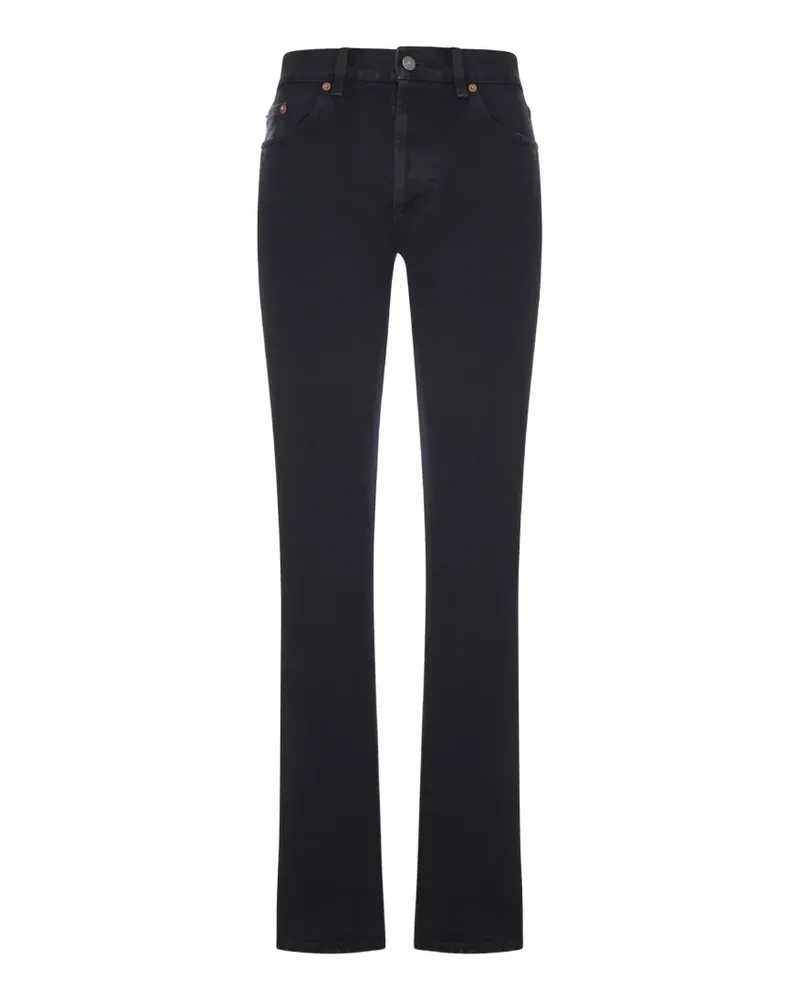 Saint Laurent straight-leg five-pocket jeans - Schwarz Schwarz