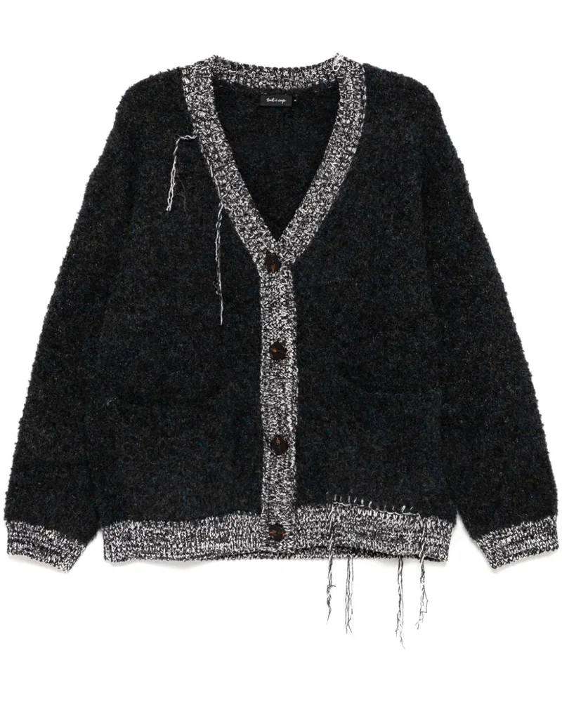 Tout a Coup Cardigan mit V-Ausschnitt - Blau Blau
