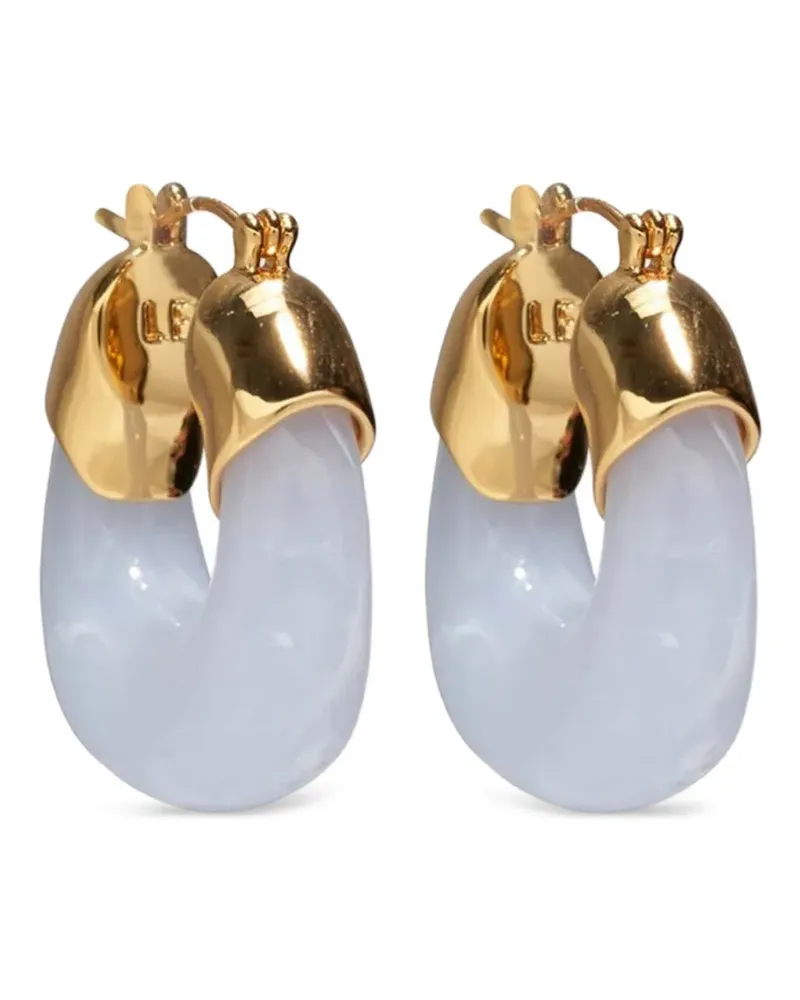 Lizzie Fortunato Ohrringe mit Logo - Gold Gold