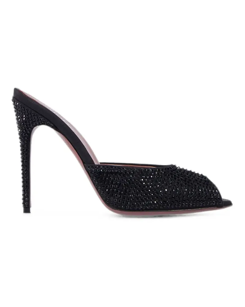 Paris Texas Vera Sandalen mit Kristallen - Schwarz Schwarz