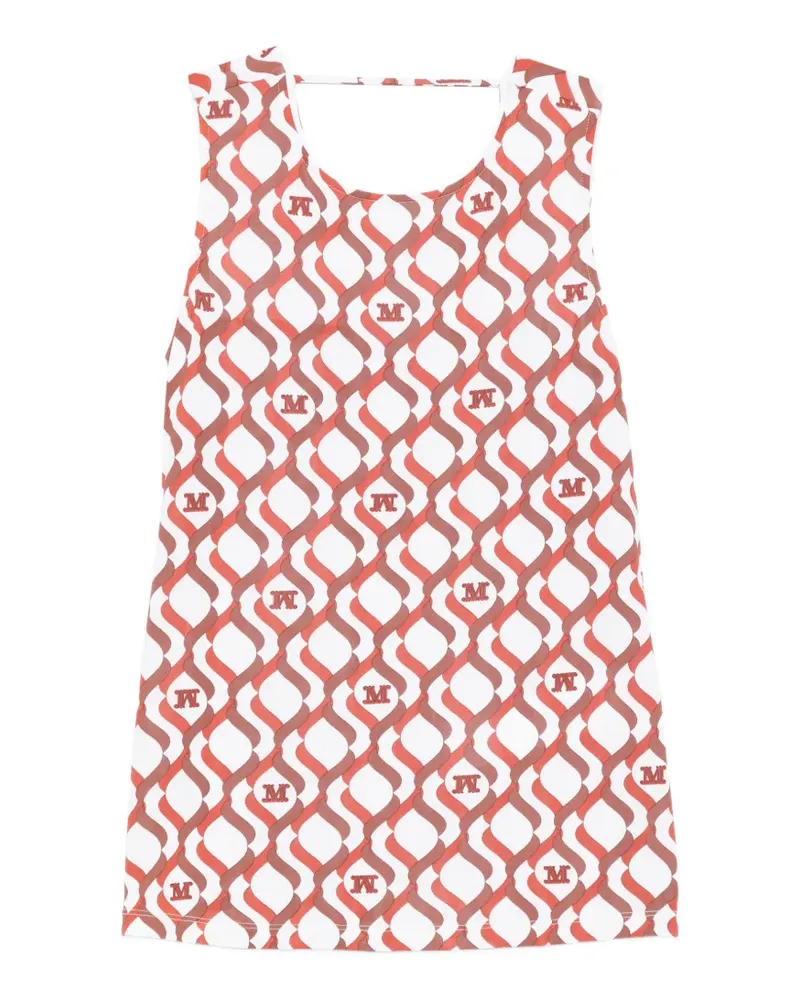 Max Mara Gemustertes Oberteil - Weiß Weiß