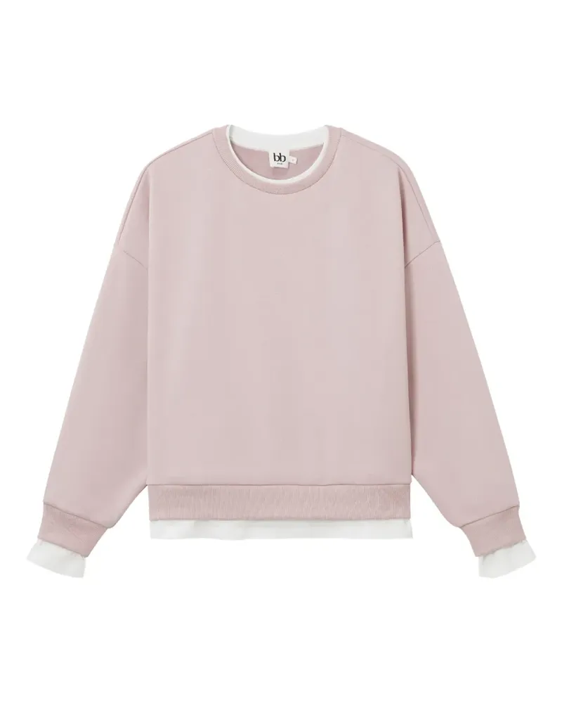 b+ab Sweatshirt im Layering-Look - Rosa Rosa
