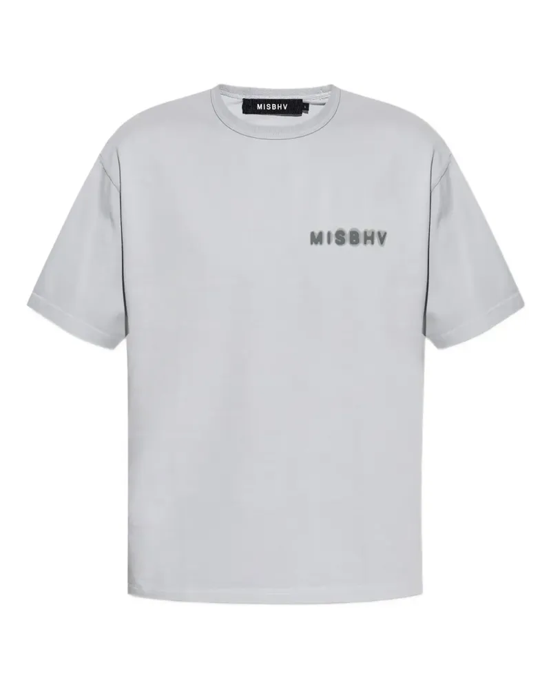 MISBHV T-Shirt mit Logo-Print - Grau Grau