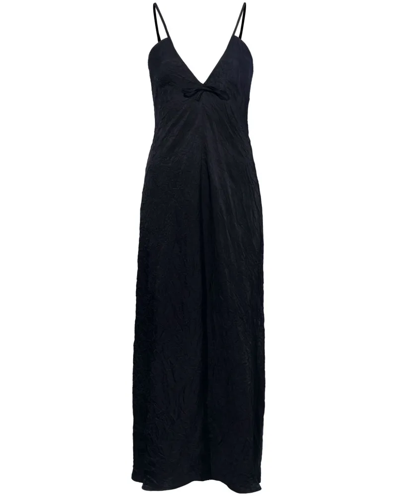 Proenza Schouler Maxikleid mit V-Ausschnitt - Schwarz Schwarz