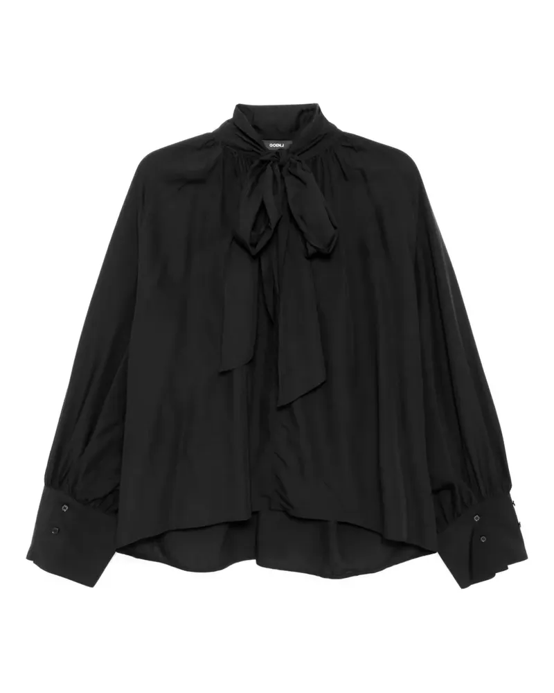 GOEN.J Bluse mit Schleife - Schwarz Schwarz