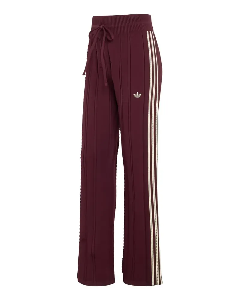 adidas Jogginghose mit Zickzackmuster und Seitenstreifen - Rot Rot