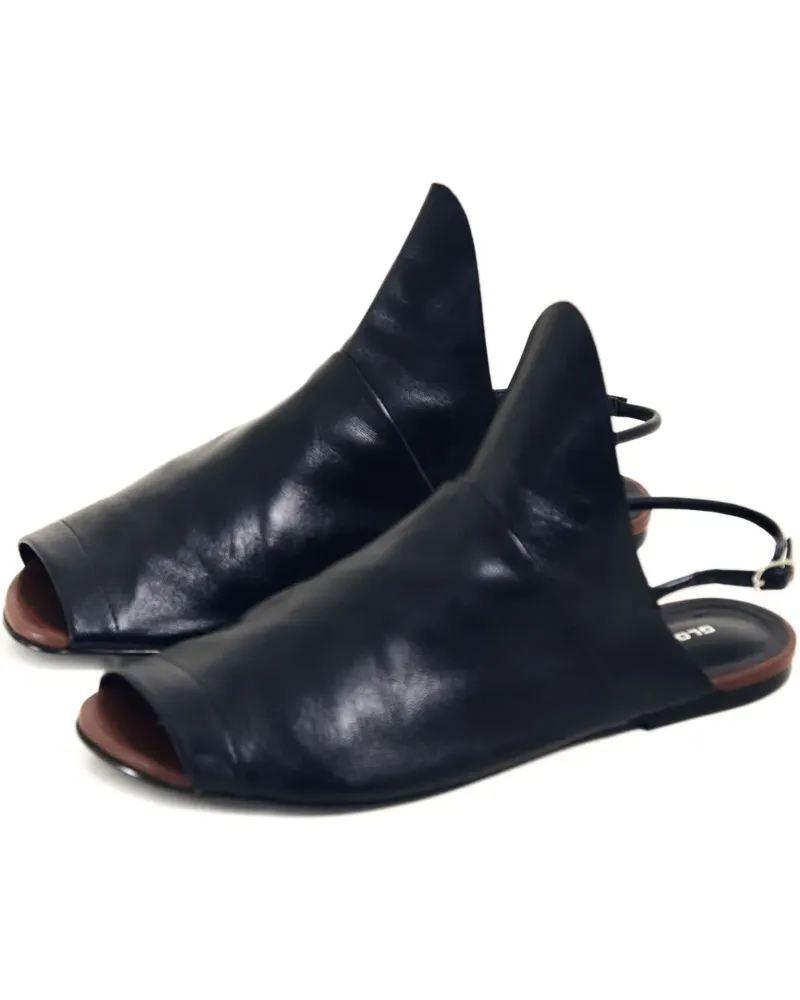 Gloria Coelho Flache Sandalen - Schwarz Schwarz