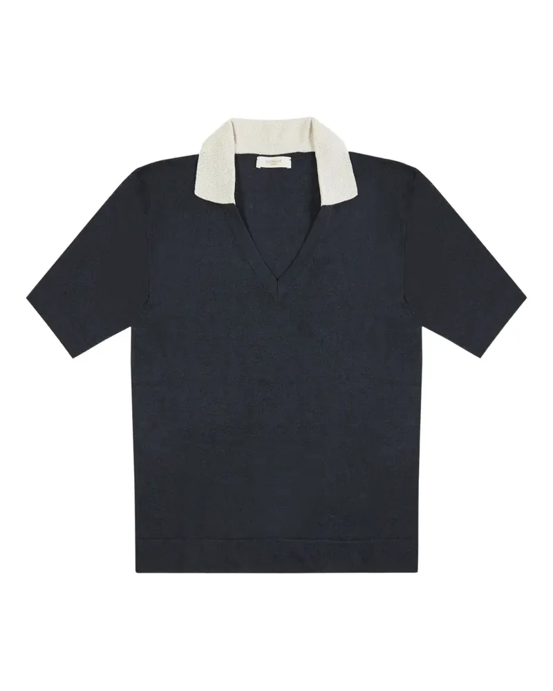 Zanone T-Shirt mit V-Ausschnitt - Blau Blau