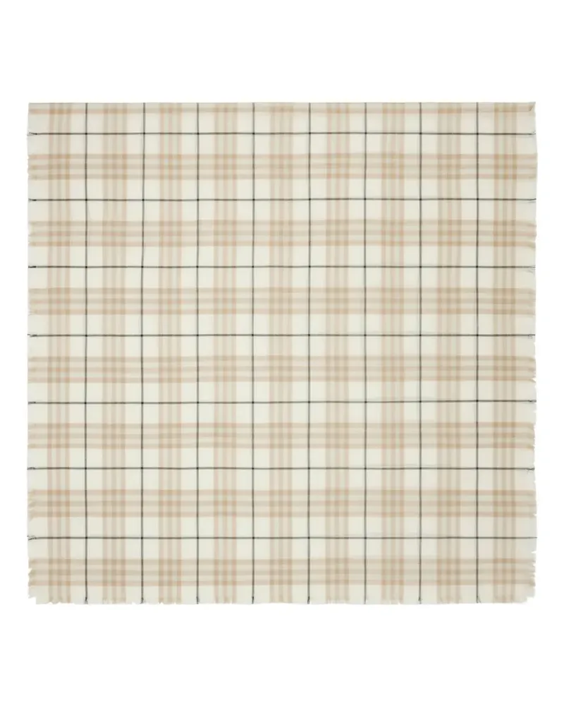 Burberry Karierter Schal - Nude Nude