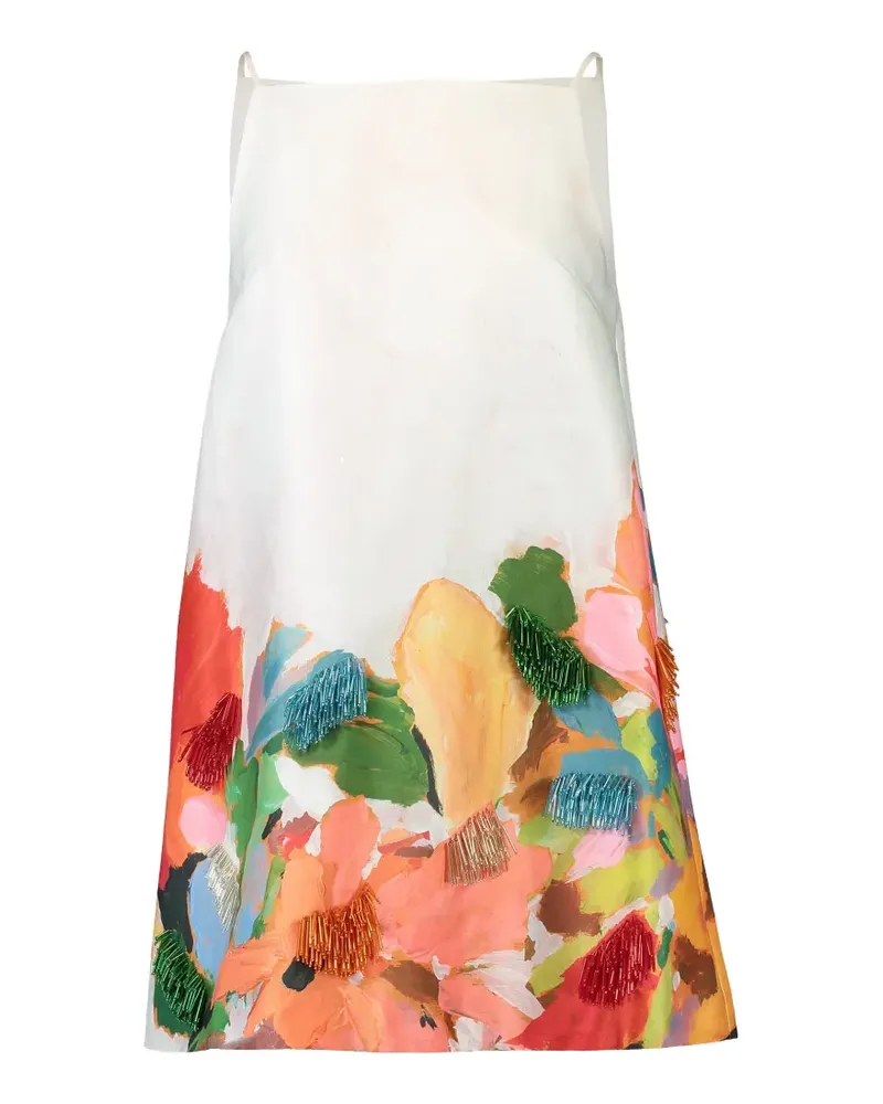 Acler Java bead-embellished mini dress - Weiß Weiß