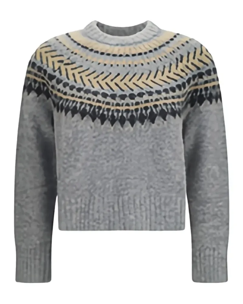 Barbour Annette Fair Isle Pullover - Grau Grau