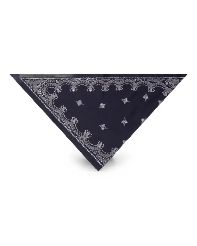 Destin paisley polka-dot bandana - Blau Blau