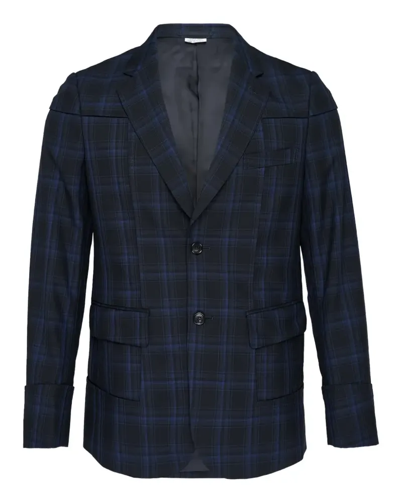 Comme des Garçons check-pattern panelled blazer - Schwarz Schwarz