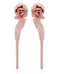 Simone Rocha Rose Hängeohrringe Rosa