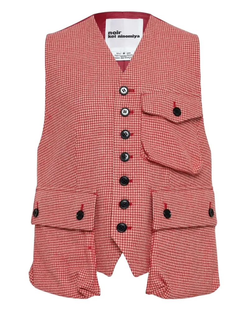 Noir Kei Ninomiya pattern waistcoat - Rot Rot