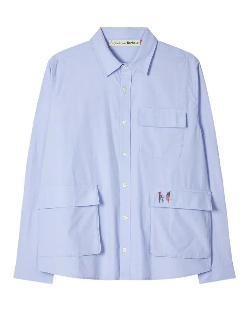 Paul Smith x Barbour Swale embroidered shirt - Blau Blau
