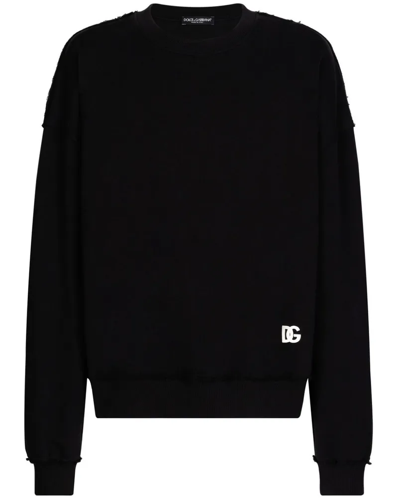 Dolce & Gabbana Sweatshirt mit Logo-Print - Schwarz Schwarz
