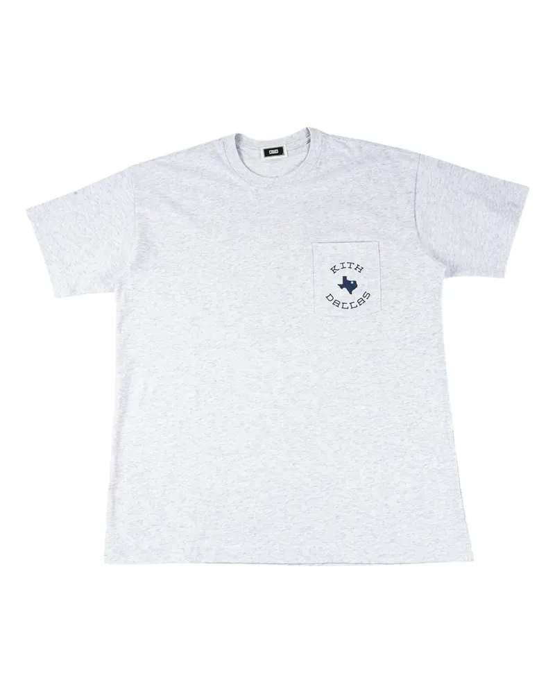 KITH Dallas Playmaker T-Shirt mit Tasche - Grau Grau