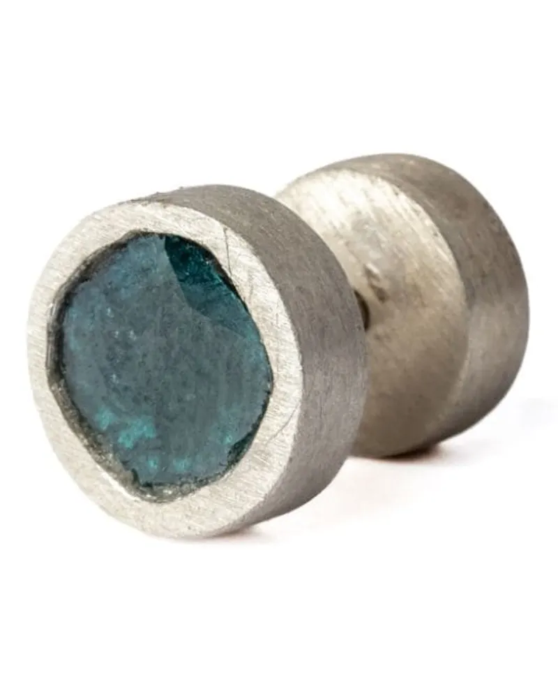 Parts Of Four Ohrstecker mit blauem Diamant - Silber Silber