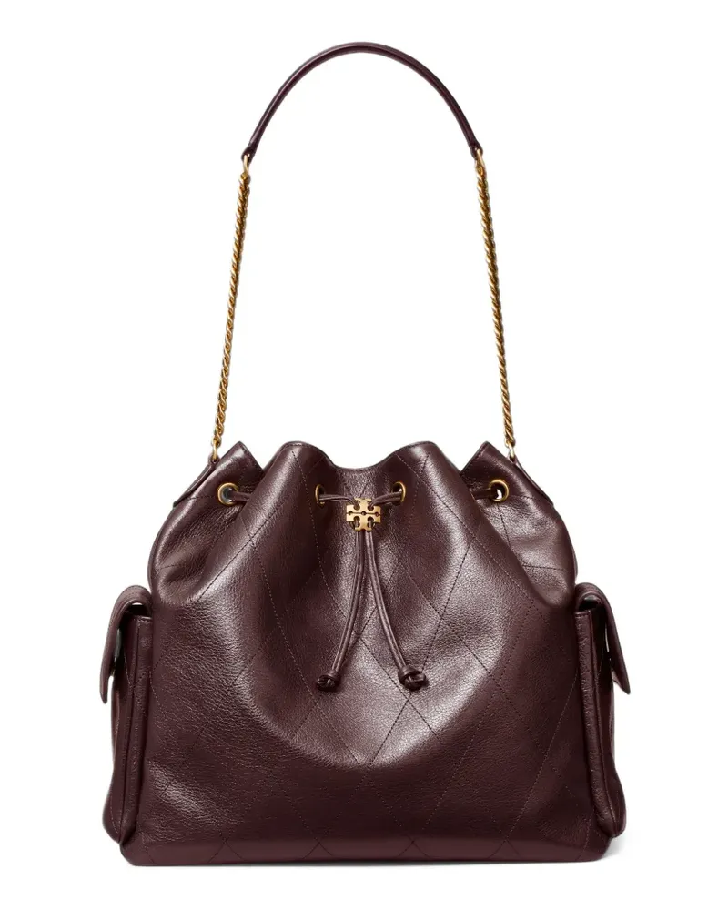 Tory Burch Gesteppte Charlie Schultertasche mit Kordelzug - Rot Rot