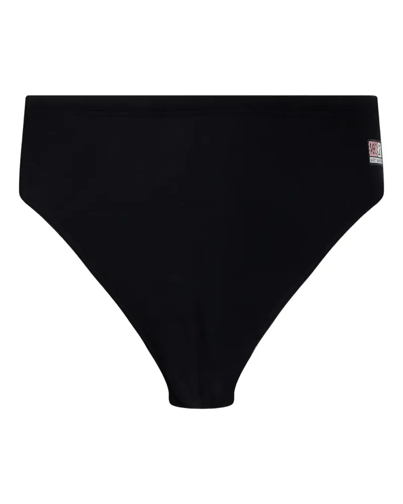 MC2 Saint Barth logo-patch swimming trunks - Schwarz Schwarz