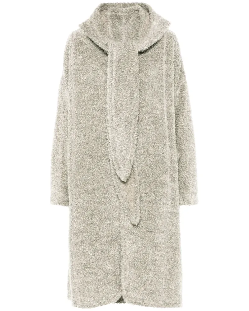 Issey Miyake Mantel aus Wolle - Grau Grau