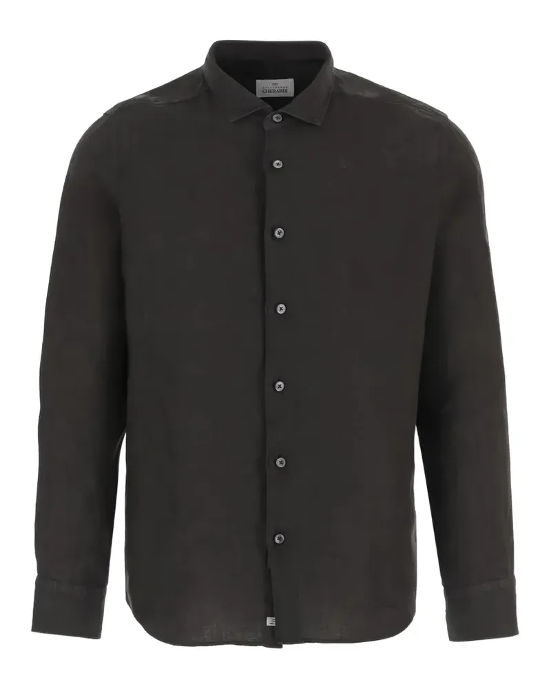 Alessandro Gherardi long-sleeve button-down shirt - Schwarz Schwarz