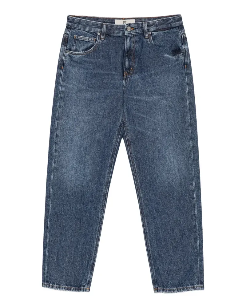 PT TORINO Ausgeblichene Straight-Leg-Jeans - Blau Blau