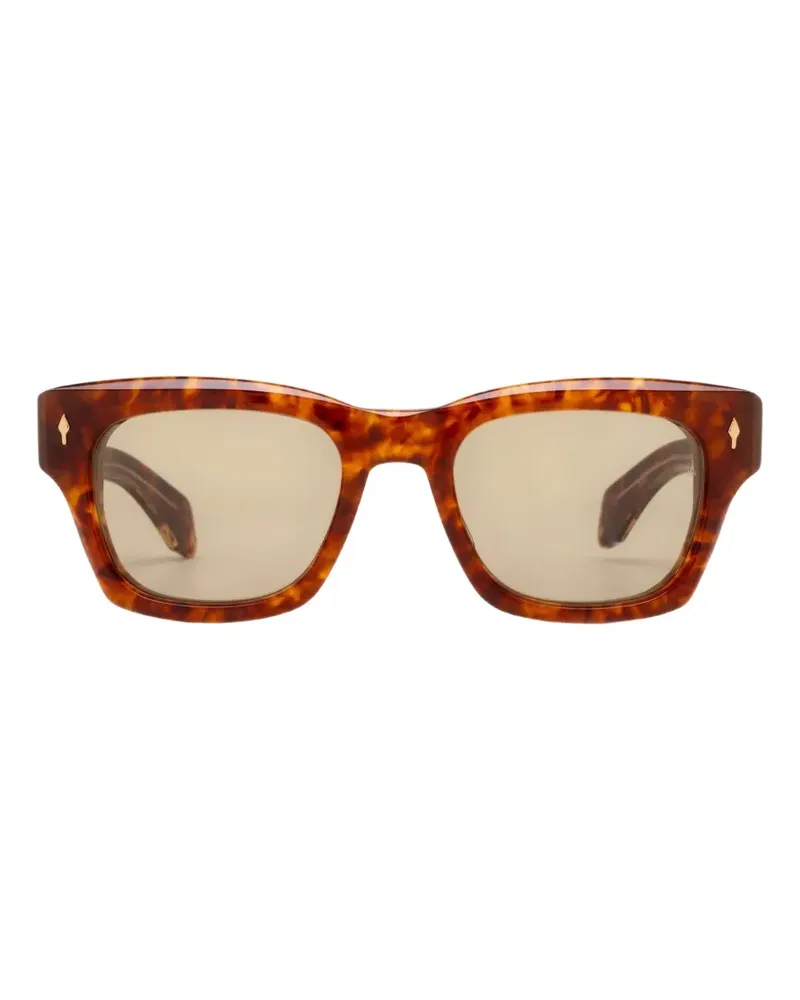 Jacques Marie Mage Dealan Sonnenbrille mit eckigem Gestell - Braun Braun