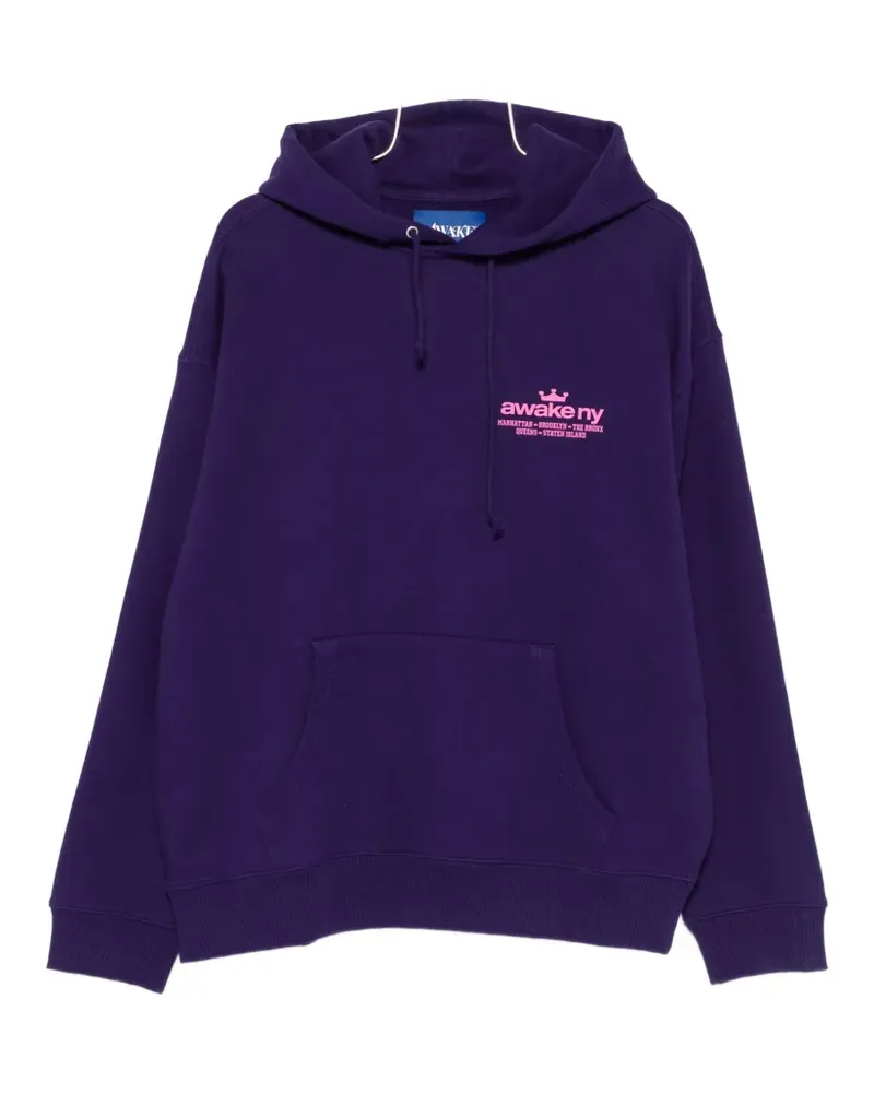 AWAKE NY Good Everywhere logo hoodie - Violett Violett