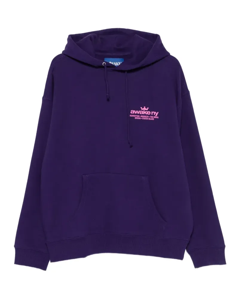 AWAKE NY Good Everywhere logo hoodie - Violett Violett