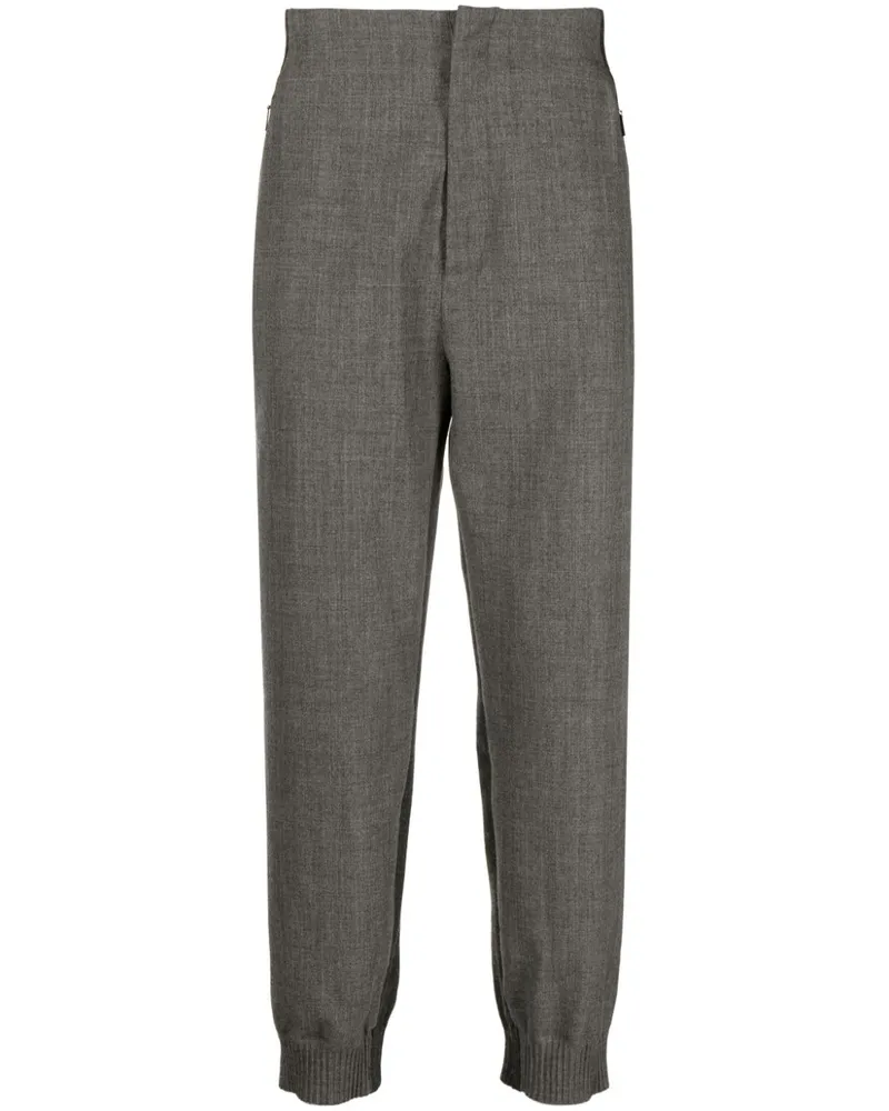 Thom Browne Jogginghose in Colour-Block-Optik - Grau Grau