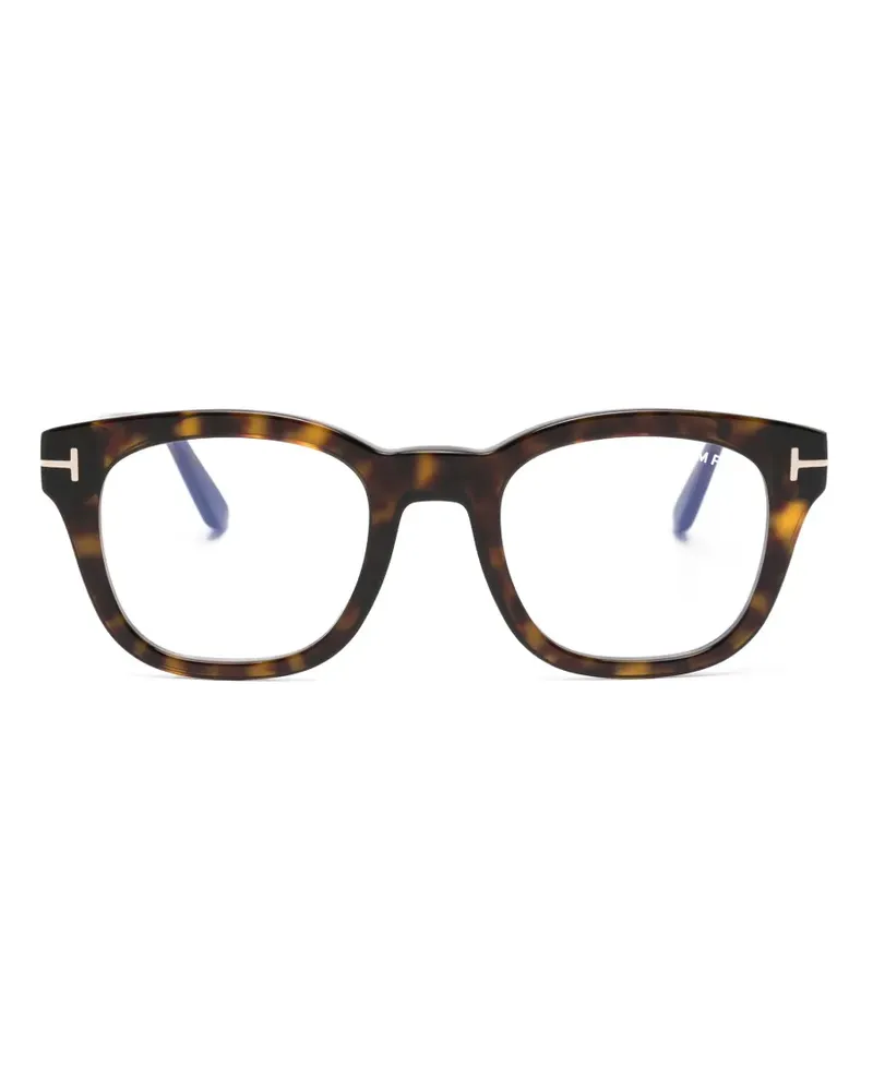 Tom Ford Brille mit eckigem Gestell - Braun Braun
